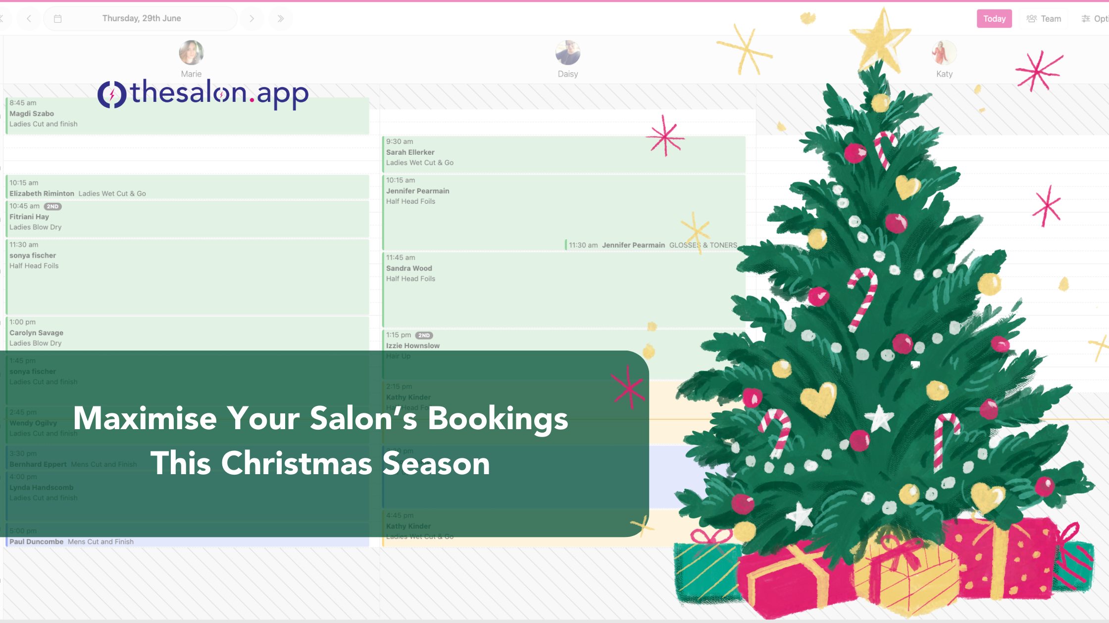 Maximise your salon's bookings this Christmas season