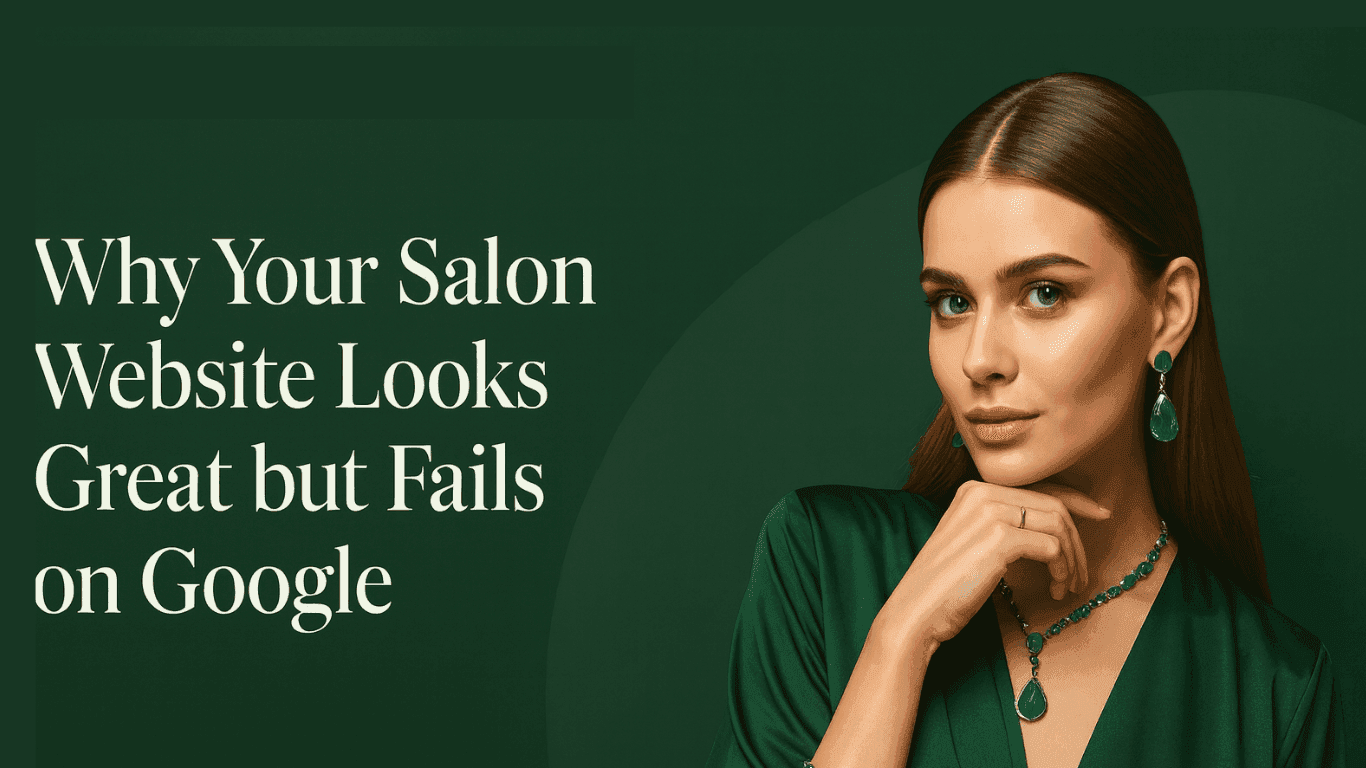 an image showing a stylish salon website 