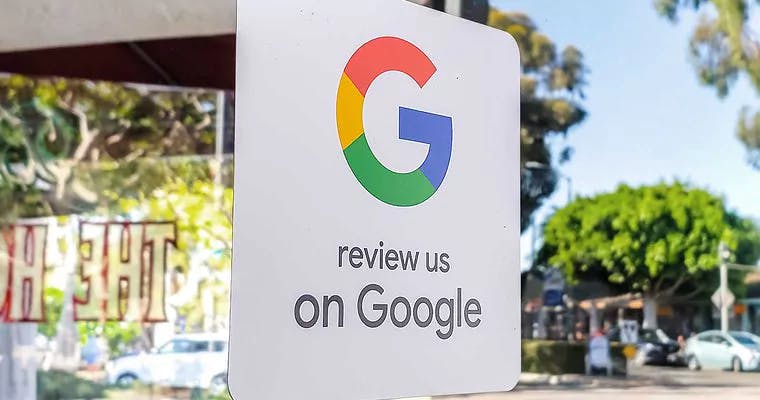 Review us on Google sign